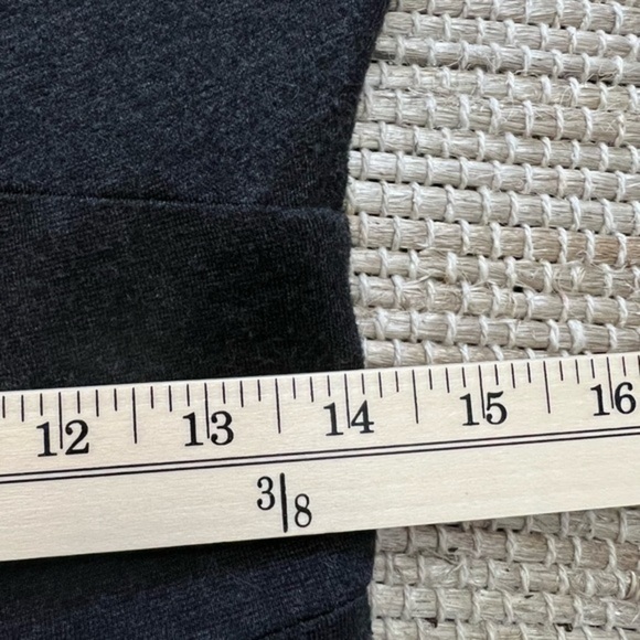 Trina Turk Three Quarter Sleeve Lined Gray Sheath Dress With Defined Waist - Picture 16 of 16